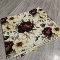 kupon- peonie dresówka pętelka 135cm