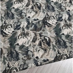 kupon -wilk dresówka pętelka 180cm